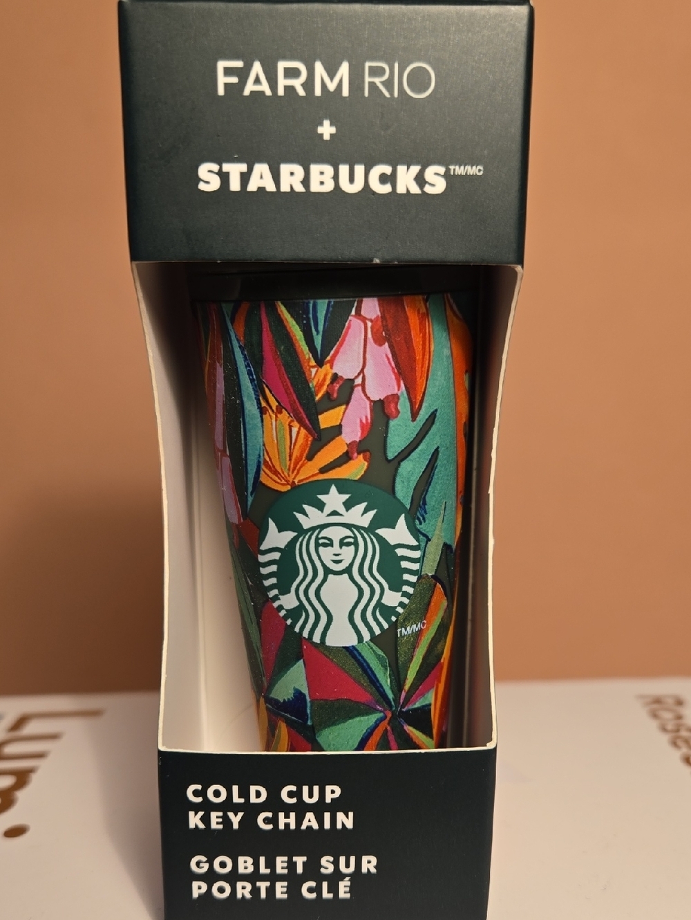 STARBUCKS FARM RIO 2025 BRAZILIAN TROPICAL BANANA LEAVES Mini Tumbler  KEYCHAIN